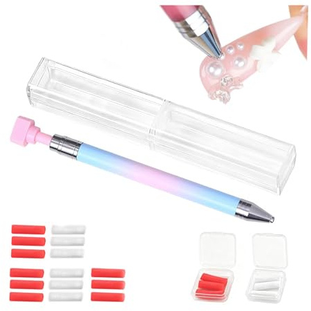 Penna Diamond Painting con Cera, Strumento per Diamond Painting, Applicatore Diamanti e Nail Art Tool per Unghie, Accessorio Multifunzione, Set Fai da Te per Hobby Creativi per Uso Domestico