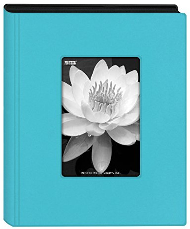 Pioneer Photo Albums - KZ-46/AQ KZ-46 Aqua Blue Mini Frame Cover Photo Album, 4 x 6