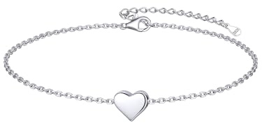 ChicSilver Bracciale Donna Argento 925, Braccialetto con Cuore Bracciali Argento da Ragazza Donna, Confezione Regalo