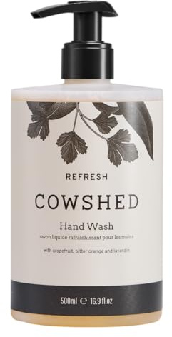 Cowshed Refresh Hand Wash 500ml | Grapefruit, Lavender & Bitter Orange Natural Soap | Luxury Hand Wash | Vegan & Paraben Free
