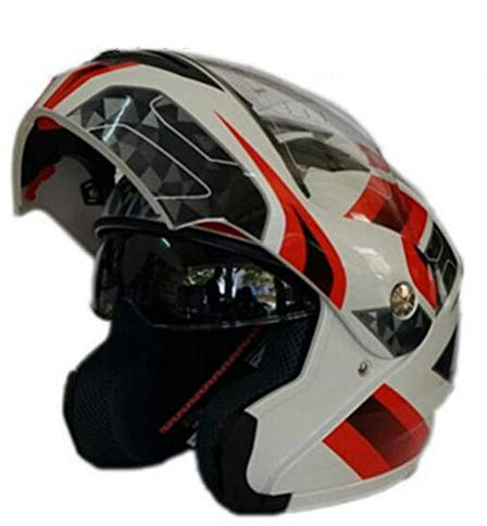 Motesen Casco moto modulare per bambini Casco modulare modulare per moto modulare con doppi caschi da moto da corsa