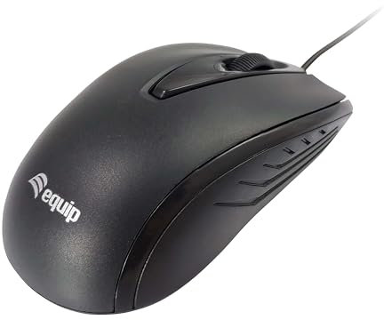 Nilox Equip 245107 mouse USB tipo A Ottico 1000 DPI Ambidestro