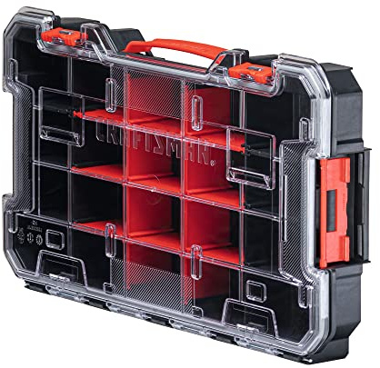 CRAFTSMAN VERSASTACK Storage Organizer, Small Parts Organizer, 20-Compartments, Lid Includes Secure Latch (CMST17828)