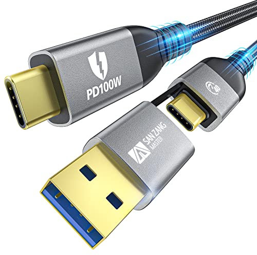 Pour câble Thunderbolt 4 40Gbps 2 en 1 câble USB C 100W E-Marker 8k/5k câble Displayport simple et 4k câble vidéo Type C câble USB C vers USB C/A câble de transfert de données à Charge rapide 1M