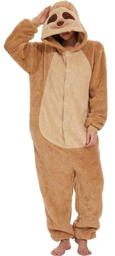 LATH.PIN Pijama Kigurumi Unisex para Adultos, Diseño de Animal Anime, Cosplay, Disfraz, Combinación de Onesies, Conjunto de Pijama de Panda, Ropa de Noche, Sleepwear, S