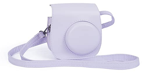 Riosin Funda de cámara para Fujifilm Instax Mini 12/11-Lila púrpura