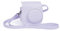Riosin Instant Mini 12 Protective Case for Fujifilm Instax Mini 12/11 Camera,Premium PU Leather Camera Bag Cover with Pocket and Removable&Adjustable Strap (Lilac Purple)