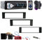 NK Pack Auto Radio Coche con RDS - 1 DIN - 4x40W con Accesorios instalación compatibles con Audi - Bluetooth 5.0, Doble USB Carga rapida, AUX In, MP3, FM, Manos Libres, Mando Distancia, iOS & Android