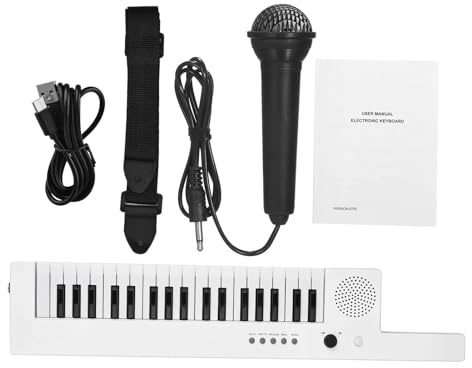 Tastiera Digitale Per Principianti Chitarra Pianoforte Elettronico Con Mini Piano Tastiera Strumenti 37Key Tastiera Elettronica Piano Ricaricabile