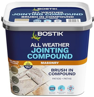 Bostik All Weather Jointing Compound Natural - 15kg - Path & Patio Jointing - Ready-to-use - Landscaping project - Weed & Erosion Resistant