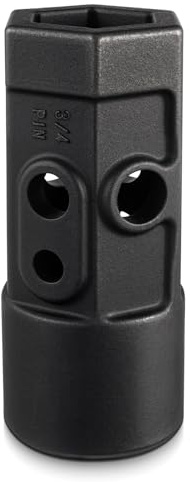 Otoolling 2.3 Auger Adapter Female Hex to Round Shaft, Weld-on Repair Hub
