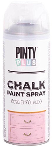 CHALK FINISH SPRAY PAINT, PINTYPLUS, 400 ml, Assorted Colors-Sizes (Single Can, Rose Garden)