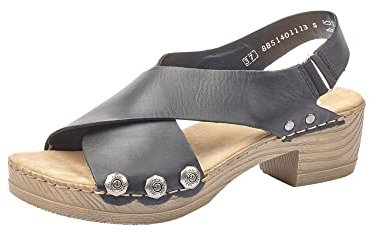 Rieker Damen Rieker dames sandaal Geschlossene Sandalen, Black V6888 00, 36 EU