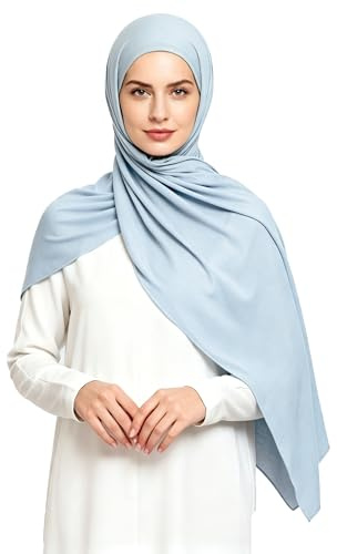 Lina & Lily Non-see-through Premium Jersey Modal Hijab Head Scarf Shawl Wrap for Muslim Women