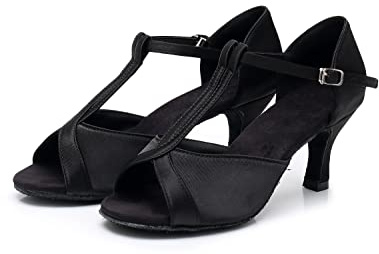 Rosefinch Donne Sala da Ballo Scarpe da Ballo Latino Salsa Bachata Prestazioni Professionali Sparkly Dance Scarpe da Ballo A05