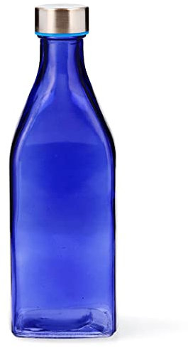 Quid Habitat Botella Mesa Vidrio Con Tapón 1l Sodo Apto Frigorífico No Apto Microondas Reciclable