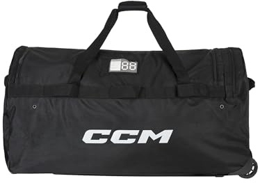 CCM Pro Wheeled Hockey Goalie Bag, 40, Black, BGPROW40