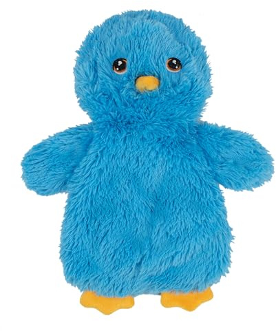 Best Pet Supplies Chicken Crinkle Plush Dog Toys for Interactive Play, Puppy and Senior Indoor Play, Colorful Chicken Toy Shape, Cute and Cuddly - Crinkle Chicken (Blue)