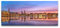 Panorama Hamburg 100x40cm Wandbild auf Leinwand