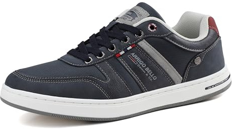 ARRIGO BELLO Mens Casual Shoes Trainer Walking Breathable Fashion Sneakers Lightweight Shoe Size 7-11UK (Blue XI, 8)