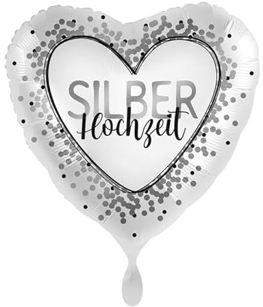 NEU Folienballon - Silberhochzeit - ca. 45cm Durchmesser