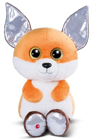 NICI GLUBSCHIS 62646 Gosedjur i form av räven Runizzi, på 45 cm, sött mjukisdjur för att gosa och leka med, bra presentidé för barn och vuxna, orange