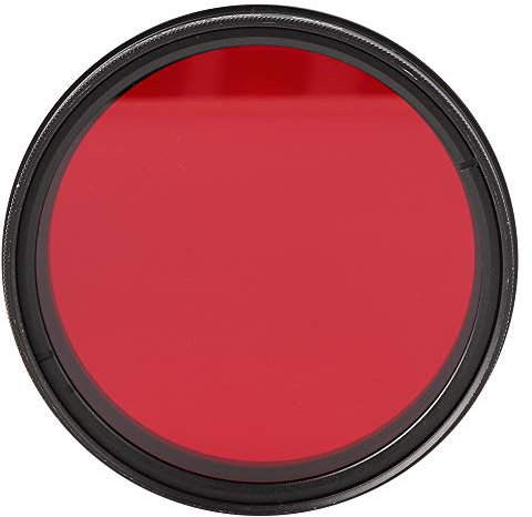 ZJchao IR -Filter, Rött Filter Aluminiumlegering och Optiskt Glas med Högpresterande Infraröd för IR -fotografering (62 mm)