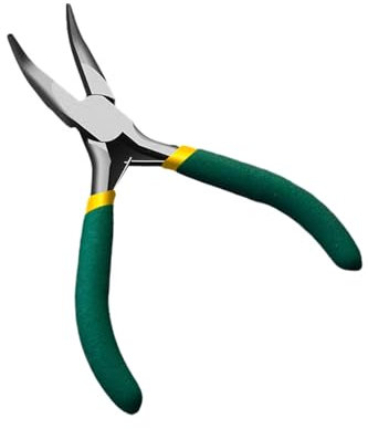 YUOIUX Alicates de punta de aguja, 12,7 cm, 10 puntas diferentes, alicates de punta pequeña de aguja, alicates de punta larga para joyería