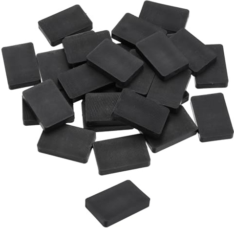 QUARKZMAN 40Pz Spessori In Plastica, 60x40x10mm, Distanziatori, Cunei Per Piastrelle, Piastre Di Livellamento, Cunei, Blocco Distanziatori, Spessori, Distanziatori, Neri