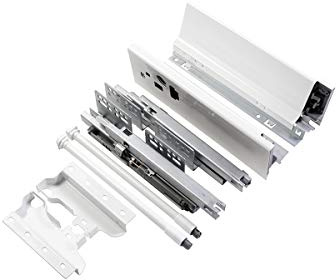 GTV – modern låda låda I L = 350 mm H = 146 mm I vit I tyst stängning I belastning upp till 40 kg I Enkel installation I Synkronisering av styrningarna I PB-D-KPL350B1