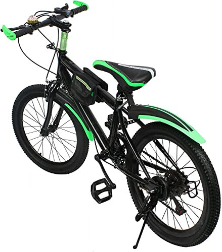 Futchoy Mountainbike Kinder Mountainbike Fahrrad Carbonstahl Fahrrad Hartstahl 20 Zoll Kinder Jungen Fahrrad Kinderfahrrad Bike Rot/Grün (Grün)