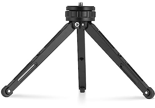 Sequpr Mini Stativ Kamera, Tischstativ mit 1/4'' Schraube, Mini Tripod, Kleines Tischstativ, Tragbares Stativ für Kamera Handy Stabilisator LED Videolicht Makrofotografie