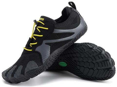 SAGUARO Chaussures de Trail Homme Femme Respirant Antidérapant Chaussures de Barefoot Minimalistes Chaussures de Sport Été Extérieur Chaussures de Course, Encre 41 EU