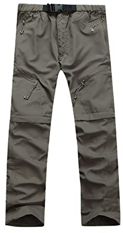 NUSGEAR 2024 Pantalones para Hombre Desmontables Pantalones de Trekking Deportes al Aire Libre Secado rápido Pantalones de Escalada Trabajo Pantalones Senderismo Pantalones Talla Grande
