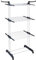 T-LOVENDO.ES Tendedero Vertical Plegable De Alta Capacidad de Ropa - 4 Niveles con Barras de Acero Inoxidable con Dos Alas Laterales Amplio Espacio para Secar. Ruedas Incluidas. Gris.