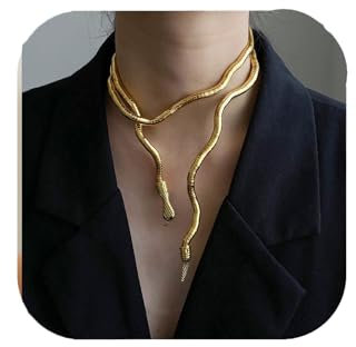 Moguri snake necklace, schlangen, schmuck, schlangen, kette, schlange, schlangenkette, gold, schlangenkette, snake, oberarmreif, choker, gold, gummischlange, snake