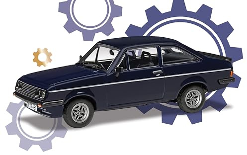 Corgi Diecast Model Cars - VA14909 Ford Escort Mk2 RS2000 - Richard Hammond’s The Smallest Cog - Classic Car Collectible for Men & Women - Die Cast Models for Boys, Gift for Motor Enthusiasts
