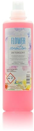 HOME PRO – Flower Sensation Wash Detergente Universale Concentrato | Profumo Lunga Durata Fior d’Acqua, Patchouli & Ambra | Formula Ecologica | Per Bucato a Mano e Lavatrice | 1L Made in Italy