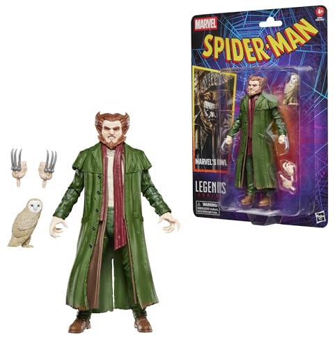 Hasbro Marvel Legends Series, Marvel's Owl, action figure collezionabile vintage ispirata ai fumetti di Spider-Man, da 15 cm
