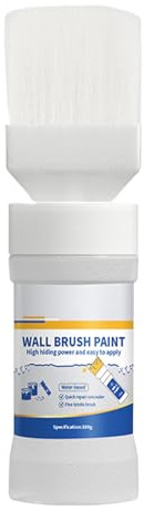 Peinture de retouche blanche pour murs - 180 g - Pâte de réparation murale au latex - Peinture murale blanche à base d'eau - Kit pour enlever les taches et les rayures