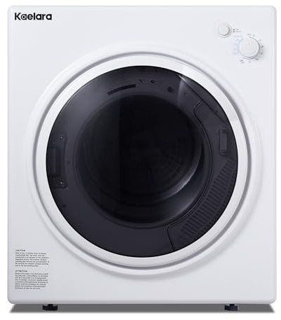 Kaelara Portable Dryers for Laundry, 3.5 Cu.ft Portable Clothes Dryer with Stianless Steel Tub, Front Load Clothes Dryer Machine for Home, Apartment, 4 Dring Mode, Auto-shutt off