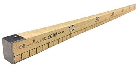 Mètre de couturier en bois, professionnel, longueur 100 cm, 1 m, idéal pour travaux de couture, patchwork, DIY, pour mesurer facilement vos tissus.