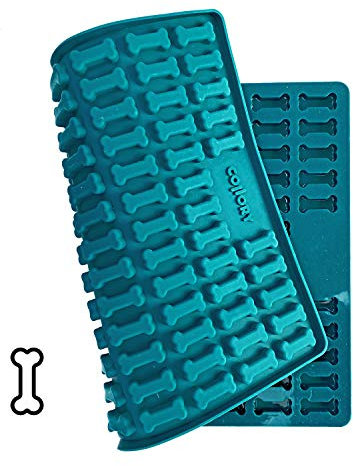 Collory Medium Knochen (3,2cm) Silikon Backmatte, Backform für mittlere DIY Hundekekse und Leckerlis, Knochenbackform, Pralinenform, Schokoladenform, Antihaftend und Lebensmittelecht (BPA-Frei)