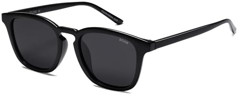 SOJOS Gafas de Sol Para Damas y Caballeros Retro,Rectangulares Clásicas de Moda Vintage Polarizadas SJ2155
