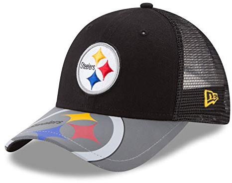 New Era Mesh Trucker Snapback Reflect NFL Teams - Gorra infantil, Pittsburgh Steelers, 6-12 años