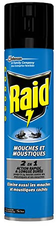 Raid Aérosol Mouches & Moustiques 2En1 400Ml