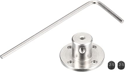 sourcing map 2mm Bride Accouplement Raccord Axe Raccords pour DIY RC Modèle Moteurs, 2pcs Fixer Vis 1pcs Clé Hexagonale