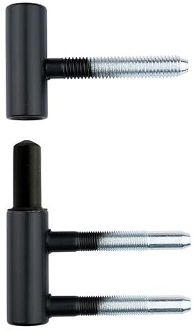 Melina24 Set Rahmenteil für Holzzarge schwarz V3400WF & Flügelteil V0020 für Zimmertüren