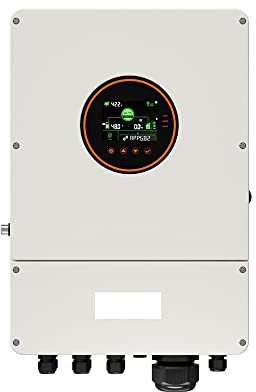 CHULKJFX Outdoor Grid Tie Hybrid Solar Inverter 100A 48V 5.5KW with Lithium Battery Activation Anti-Rust Anti-Humidity Case(5.5kw 48v With Wifi)