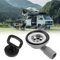 ZOYDP 50mm Ablaufgarnitur Spüle, Camping Waschbecken Ablauf, Camping Waschbecken Ablauf, Spülbecken Ablaufgarnitur mit Verschlussdeckel 90° Seitlichem Abflussrohr für Wohnwagen Wohnmobil Caravan Boot